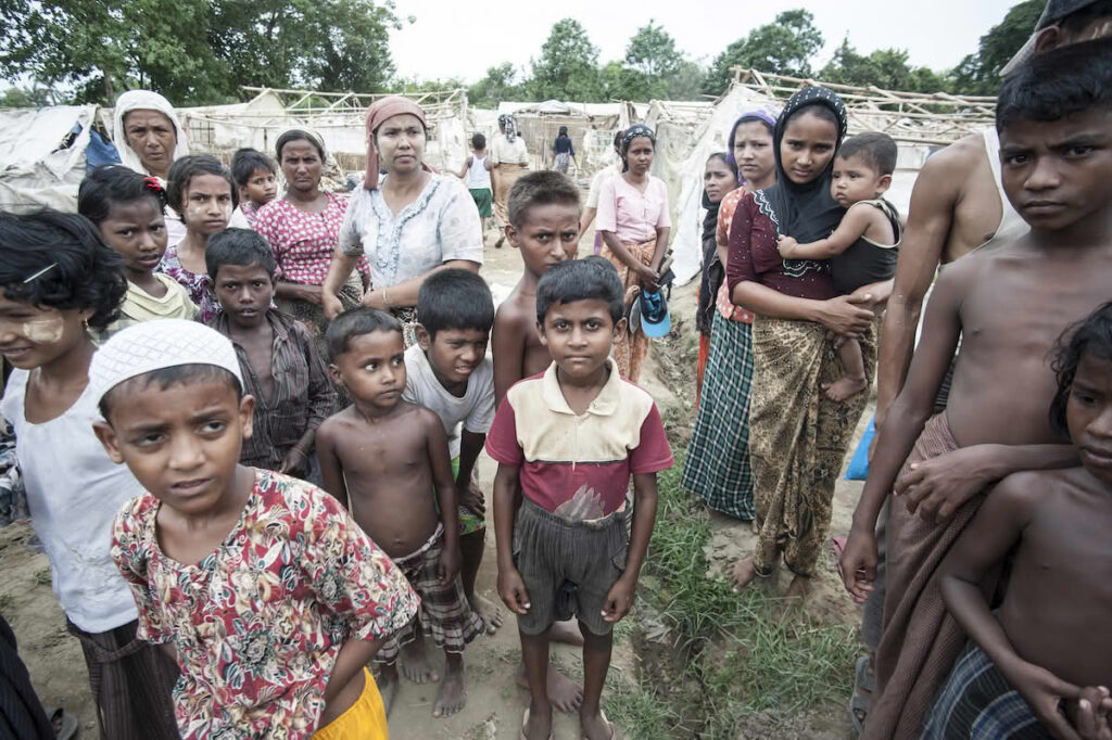The Rohingya are not a recognized ethnic group in Myanmar and do not have the right to citizenship. That is why they are called the world’s largest stateless people. Rohingya in a refugee camp in Myanmar 2013.